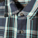 00s OAKLEY チェックシャツ　長袖シャツ　ブルー　L オークリー　Y2K