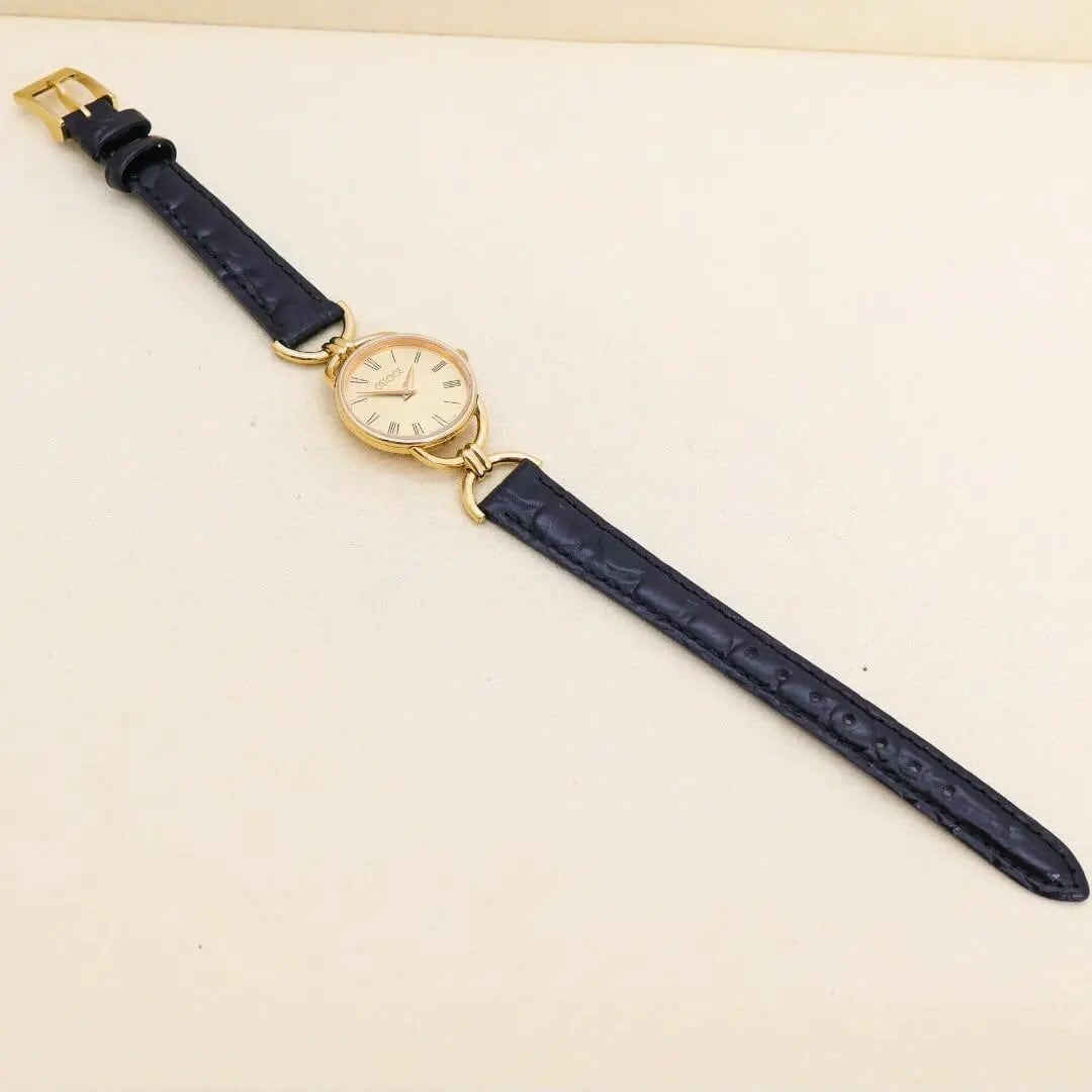 稼働 GUCCI 腕時計 ゴールド 6000.2.L レディース レザー2928 | Like a