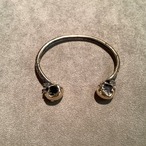 double skull bangle/brass　Blanking Period Jewelry
