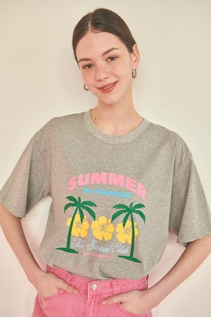 [The Sweat.] Summer T-shirt (MELANGE GREY) 正規品 韓国ブランド 韓国通販 韓国代行 韓国ファッション  日本 店舗