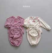 【取寄】teteco ステッチソフト上下セット|秋服|韓国子供服| 26/AT