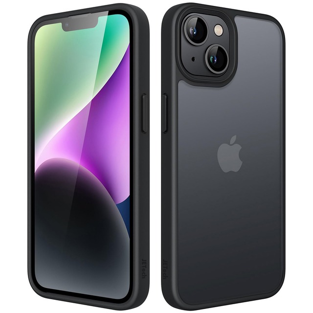 JETech iPhone 14用 マットケース (ブラック)