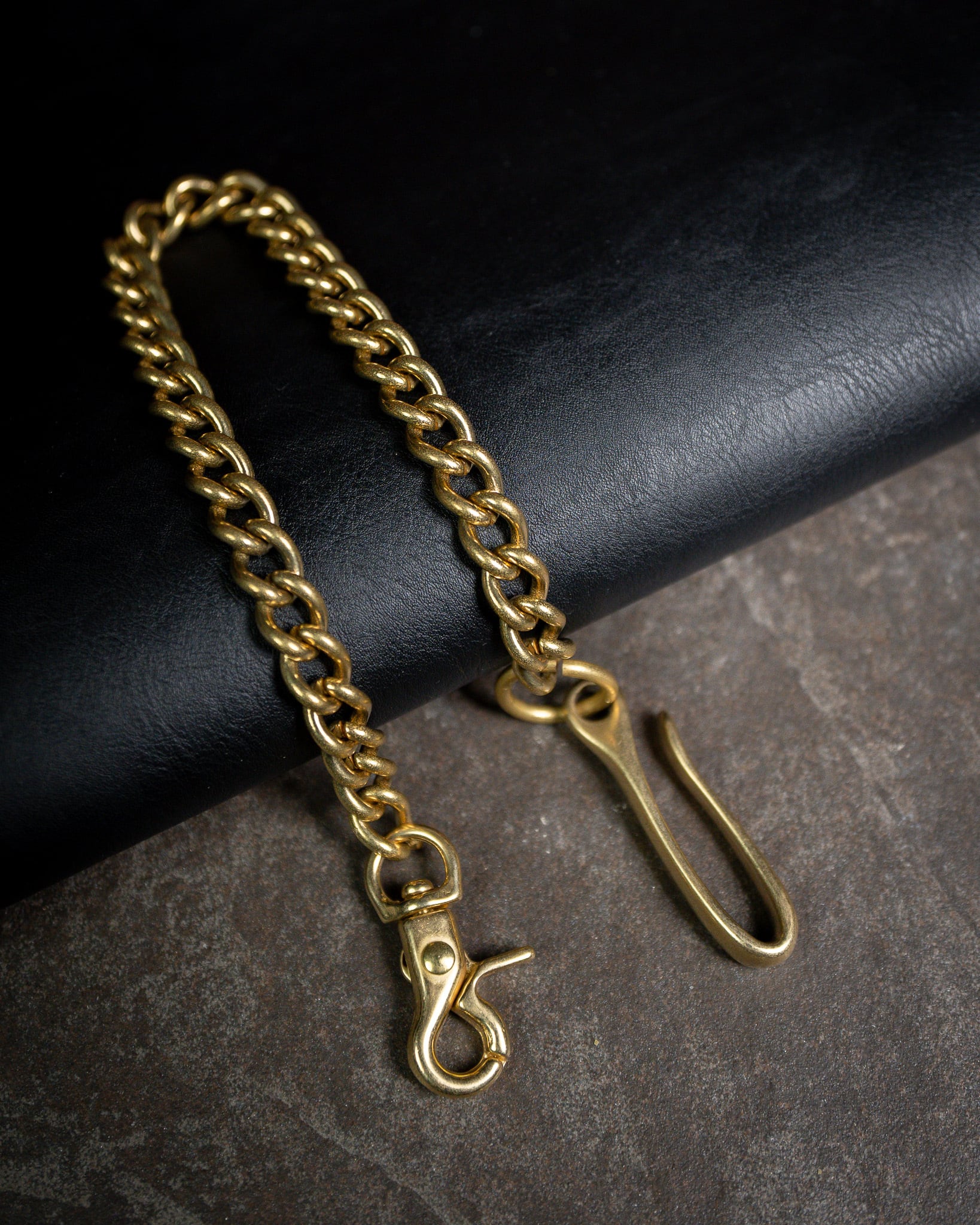 Additive and Line】Wallet Chain Brass Curb Chain WCH-008 新品