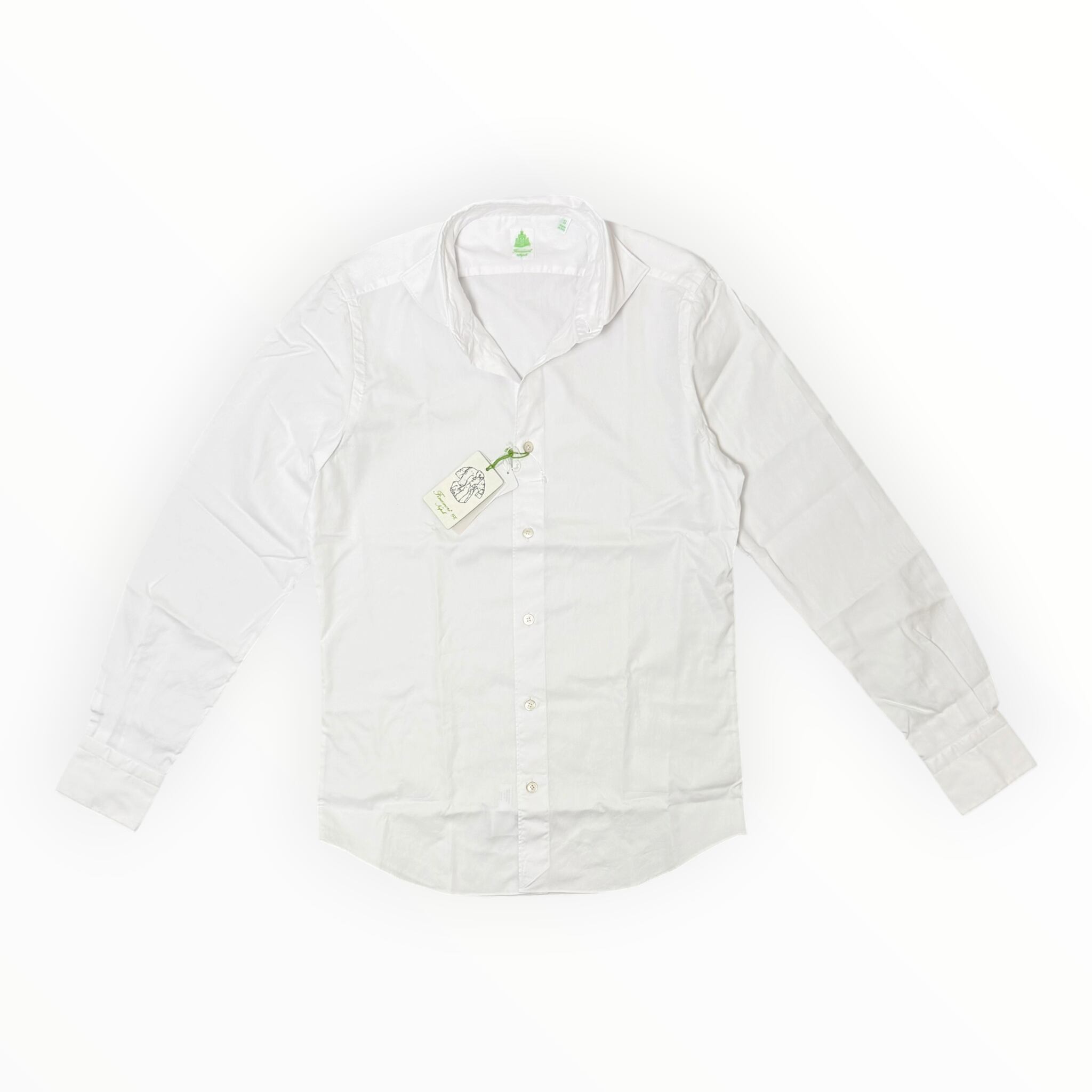FINAMORE(フィナモレ) Cotton Pinpoint Oxford Shirt"SIMONE"(C0217)/WHITE