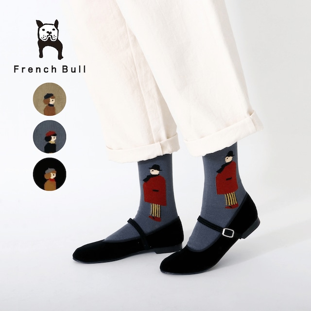 フレンチブル French Bull 靴下 カップルソックス ソックス レディース 秋 冬 通年 オールシーズン ブランド 日本製 国産 綿 クラシカル おしゃれ かわいい オレンジ ブルー グリーン 23-25cm 11-26255 Fr126