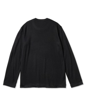 ROTOL "Wool Basic Long Sleeve Tee〔BLACK〕"