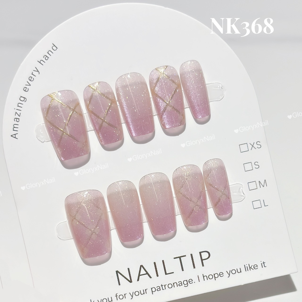 NK368 ネイルチップ サイズXS/S/M