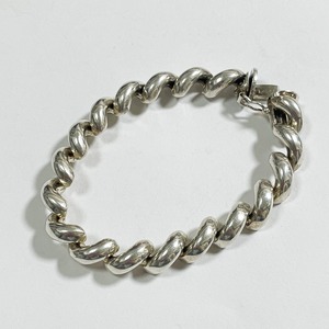 Vintage 925 Silver San Marco Rope Bracelet Made In Italy