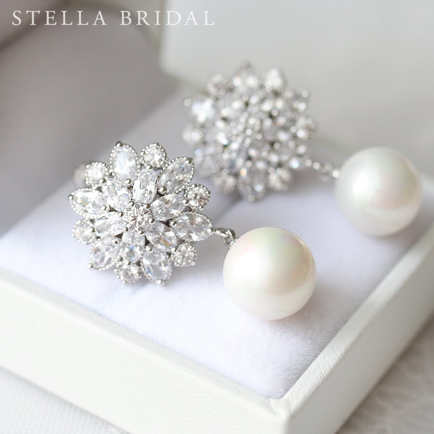 STELLA BRIDAL キュービックジルコニア　イヤリング