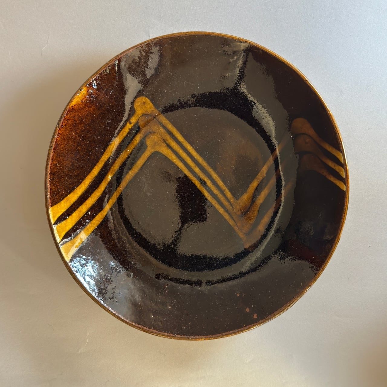 齊藤十郎】スリップウェア 8寸皿 B | kiguu