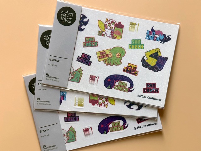 SAN値チェックな邪神たちの2色シールセット　クトゥルフ神話TRPG【CRAFTLOVER(手艺恋人)】[CL-01]