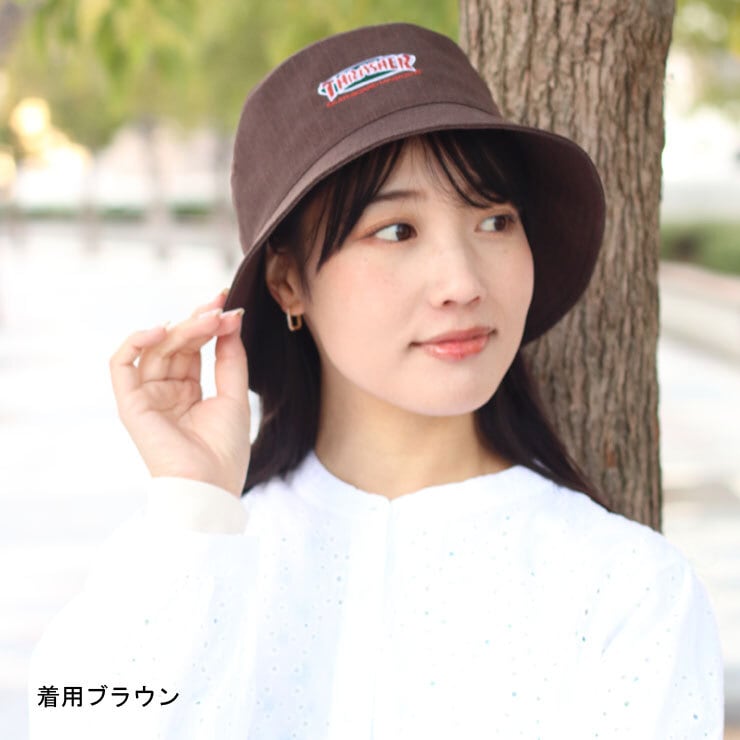バケットハット メンズ ブランド THRASHER OVAL MAG BUCKET HAT