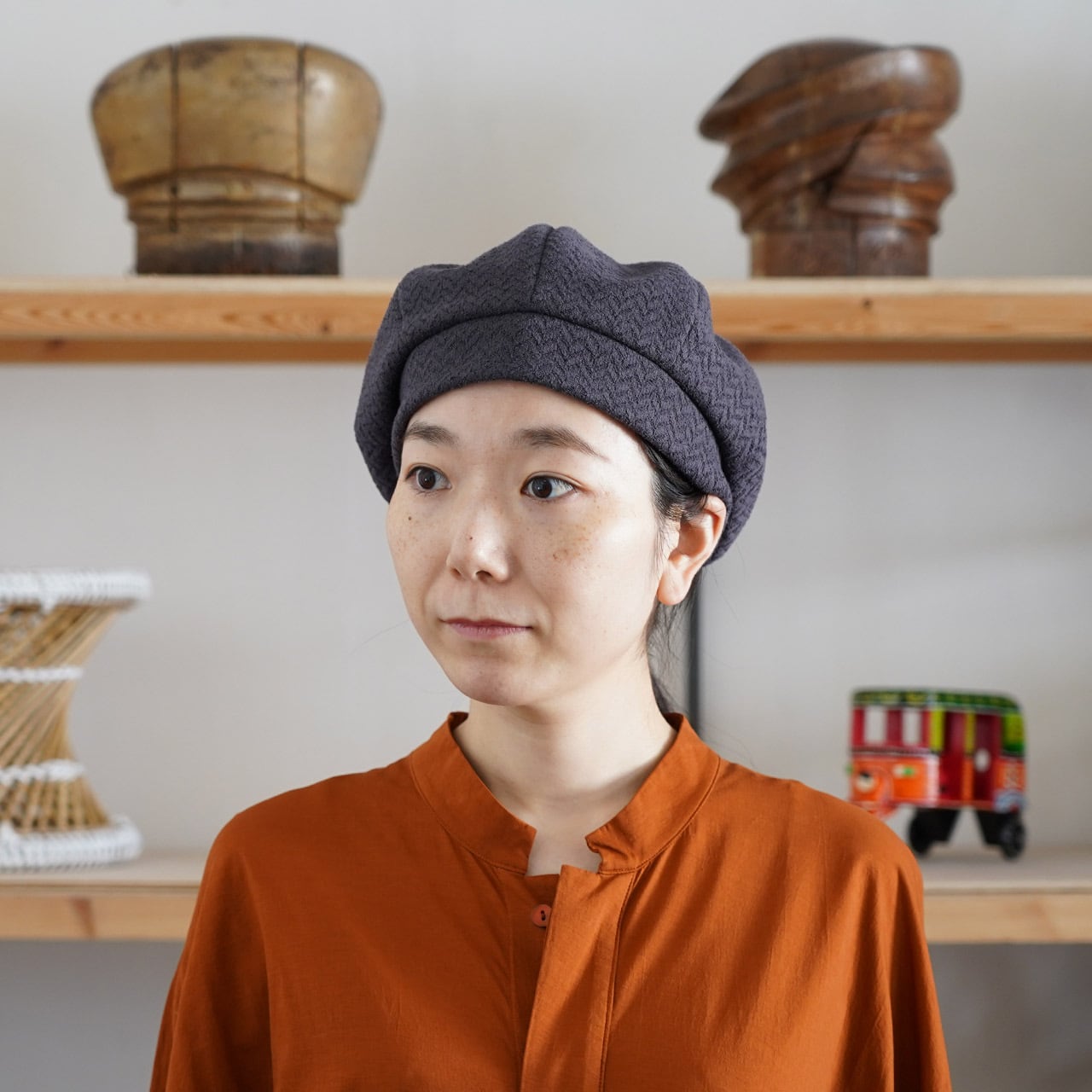 Octa -ボリュームを持たせた8枚接ぎのベレー帽- | poanca