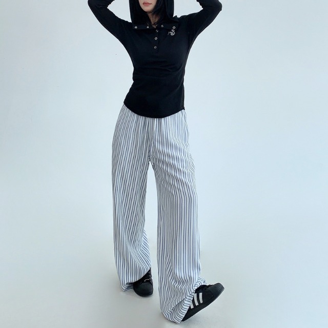 striped relax pants　ストライプリラックスパンツ　J1056