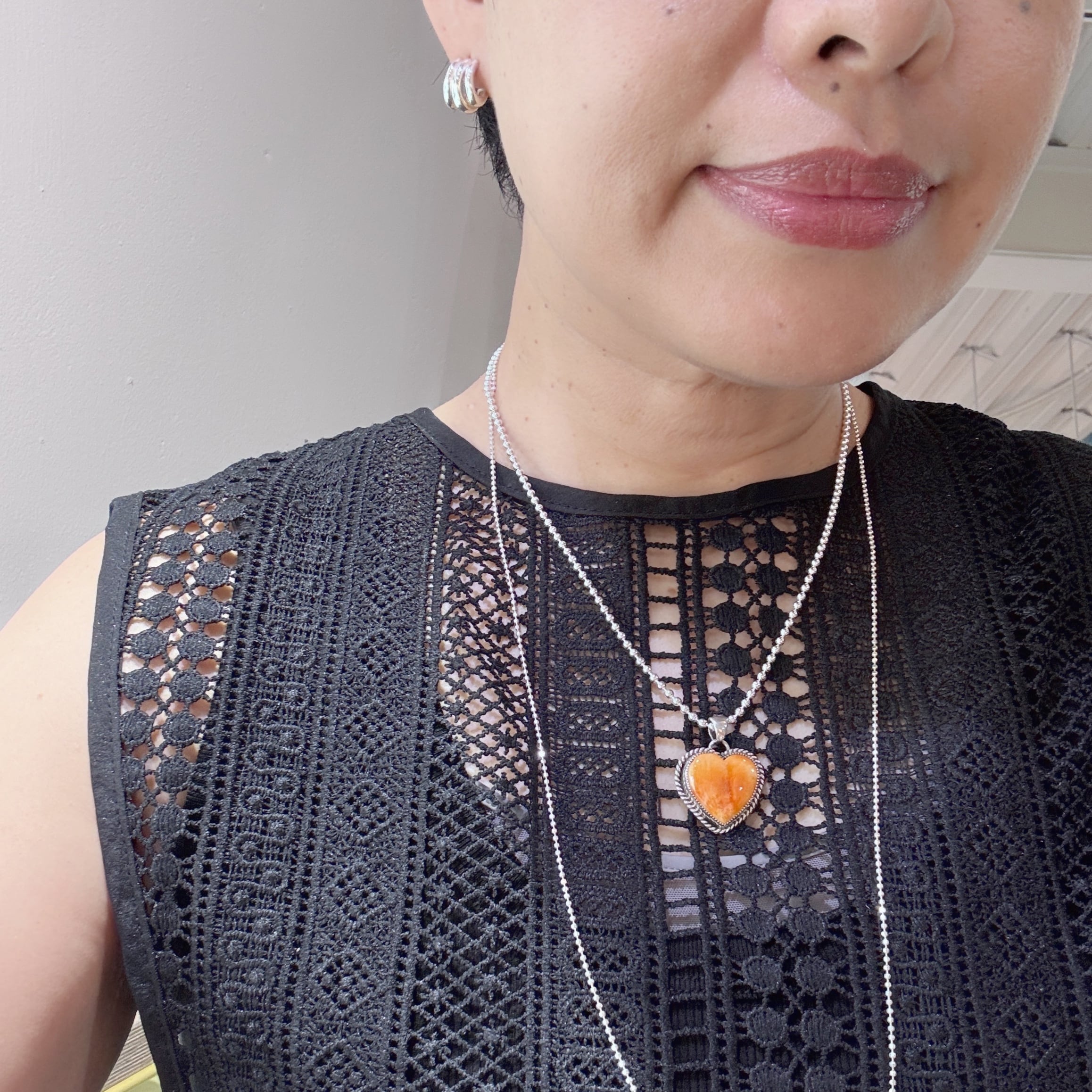 再入荷】《Indian Jewelry 》【 一点物 】ハート スパイニー
