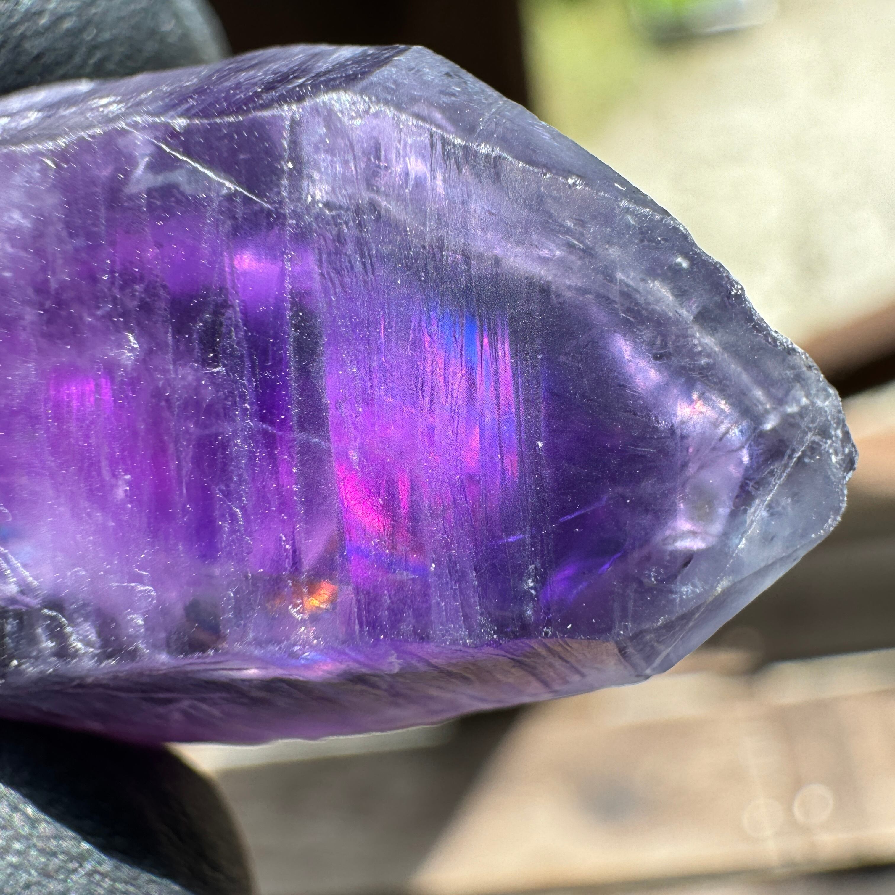 【珍品‼️】ピンクアメジスト　結晶　スライスタワー　天然石 珍品‼️】ピンクアメジスト 結晶 スライスタワー 天然石 【公式通販】