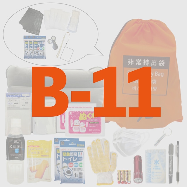 【B-11】基本の防災セット＋高齢者用セット！！【無料定期便対象】