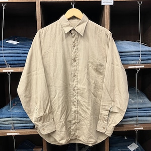 1950'S US ARMY BEIGE POPLIN SHIRT