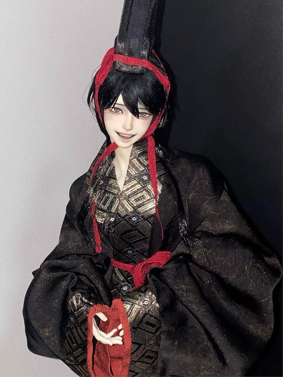 ヘッドのみ！ 「丹清见」狸谷自制bjd4分头大四 笑脸表情带口配 树脂 二