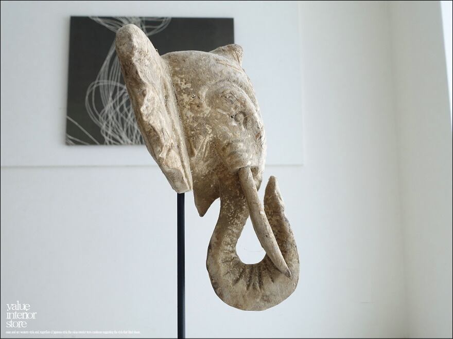 象のオブジェ ゾウ 置物 装飾 立体アート カフェ装飾 飾り