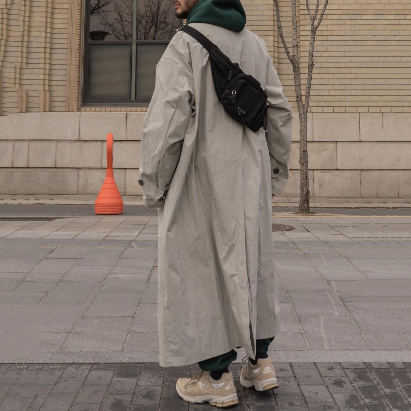 JIAOLANDI簡単おしゃれなロング丈トレンチコート | mblueshop