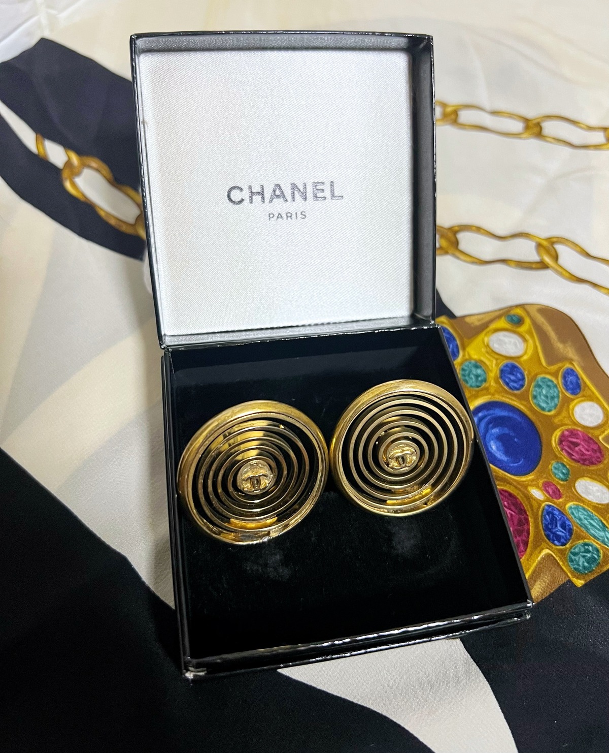 バブル期 超レア物！ ヴィンテージ シャネル 大ぶり スパイラル 