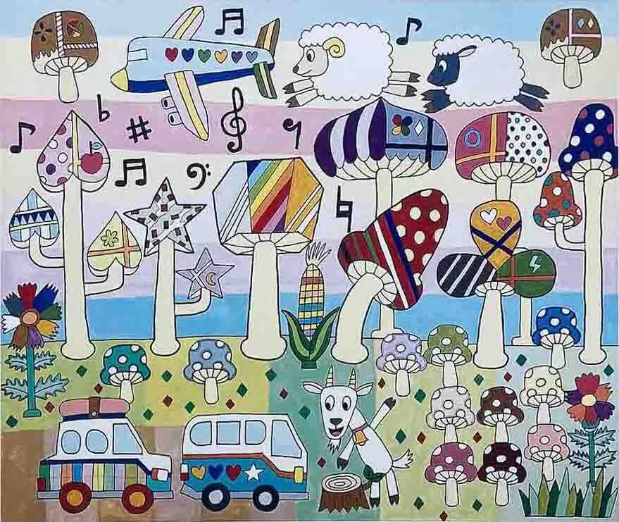 長田匠（おさだたくみ) ゆめのくに 版画 作品 lemmikki（レンミッキ