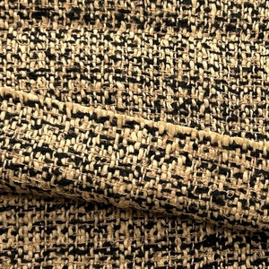 ★NY930◆80cm◆1点限定！◆ファンシーツイード生地◆ブラック×ベージュ系