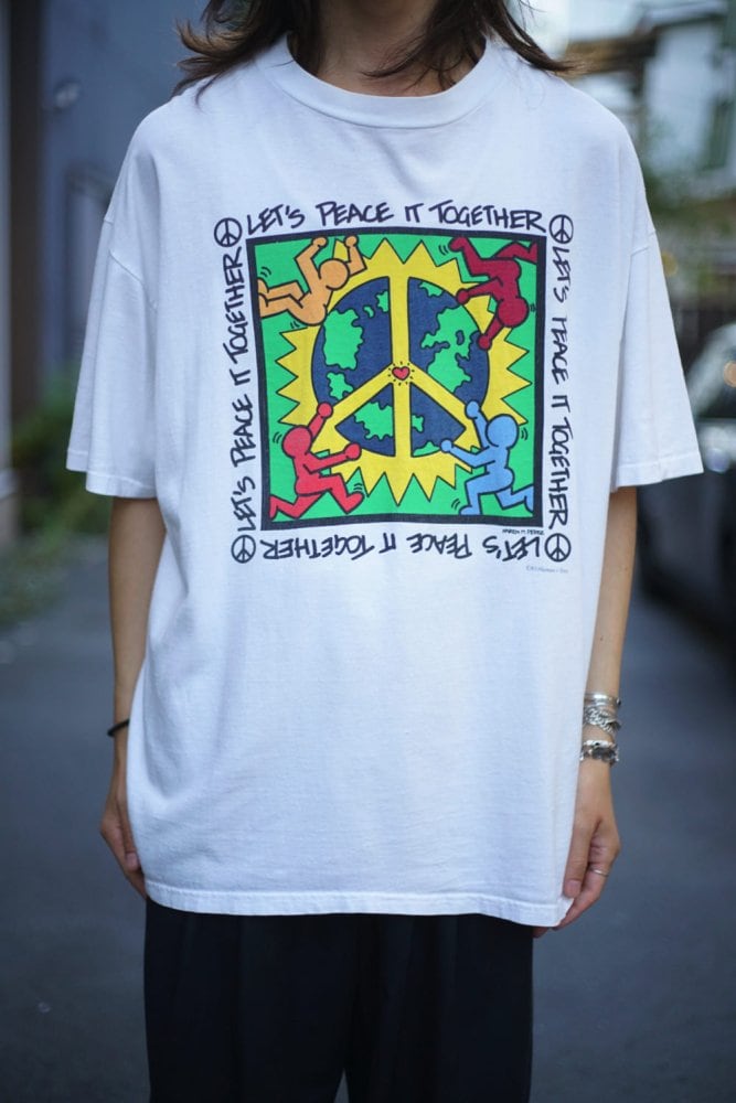 Karen M Perez] Vintage Keith Haring homage design T-shirt [1993s