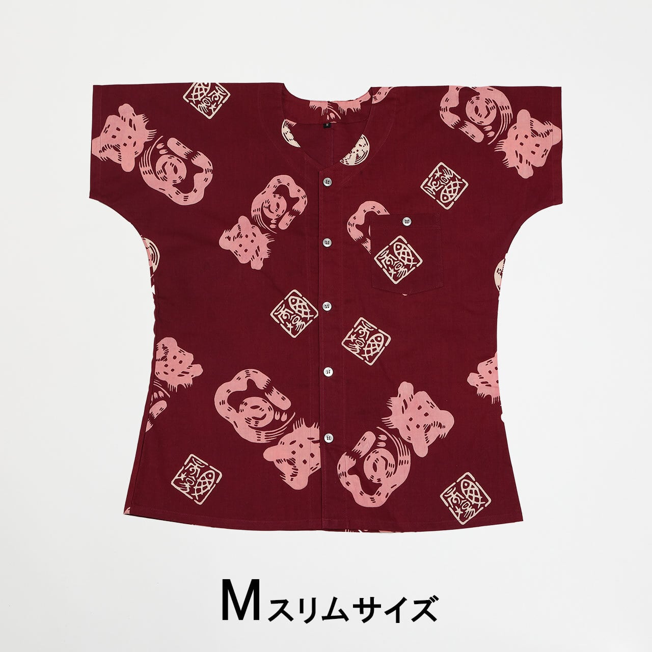 魚河岸シャツ 【Mスリムサイズ】【型番:40014】