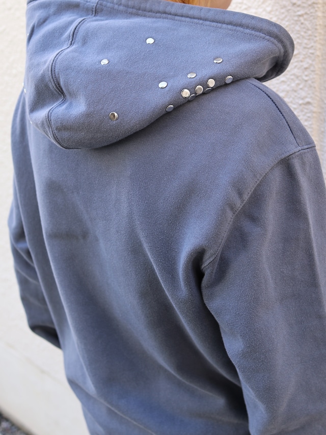 【Hannah Creak/26aw】Studded Hoodie gap body blue