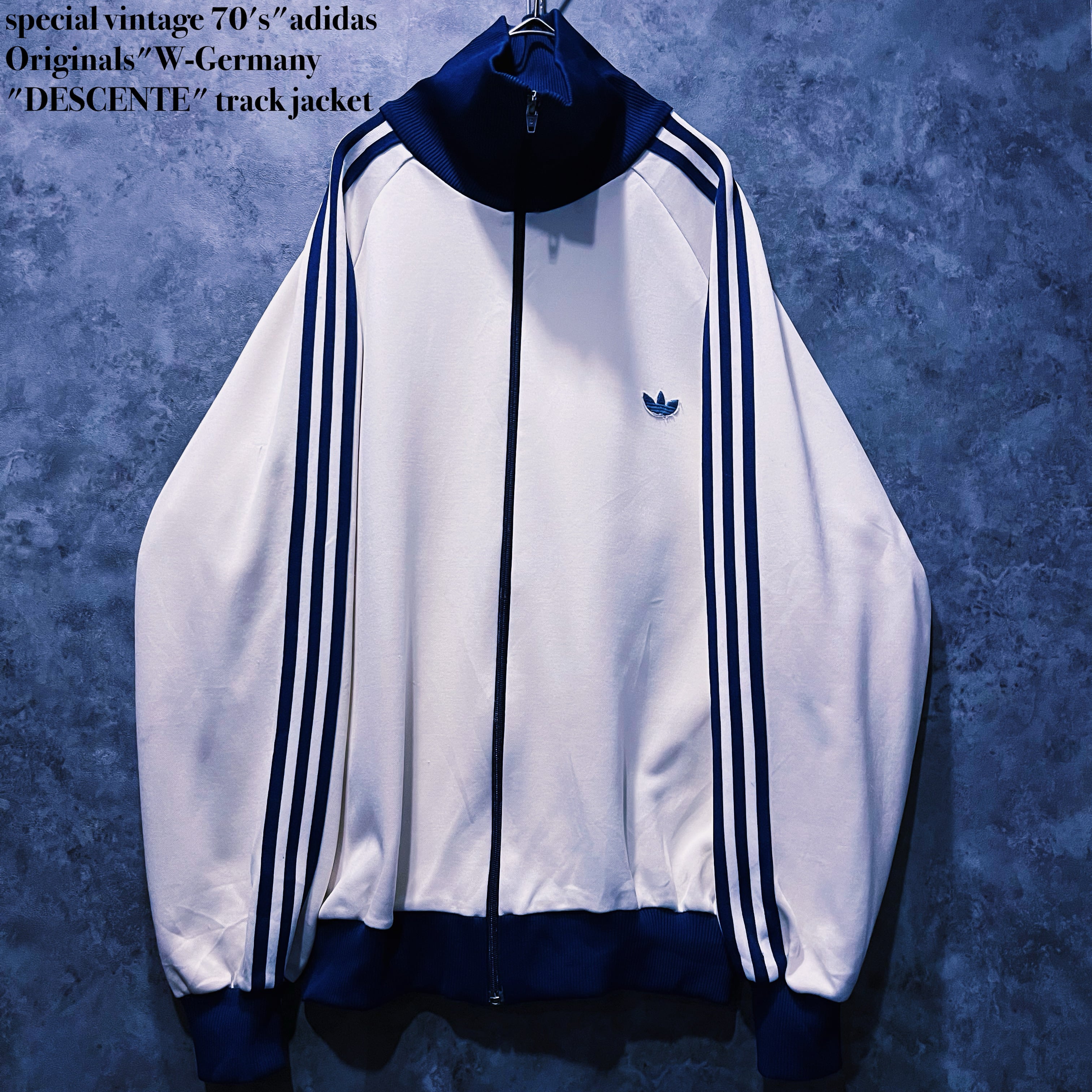 【doppio】special vintage 70's"adidas Originals"W-Germany "DESCENTE" track jacket