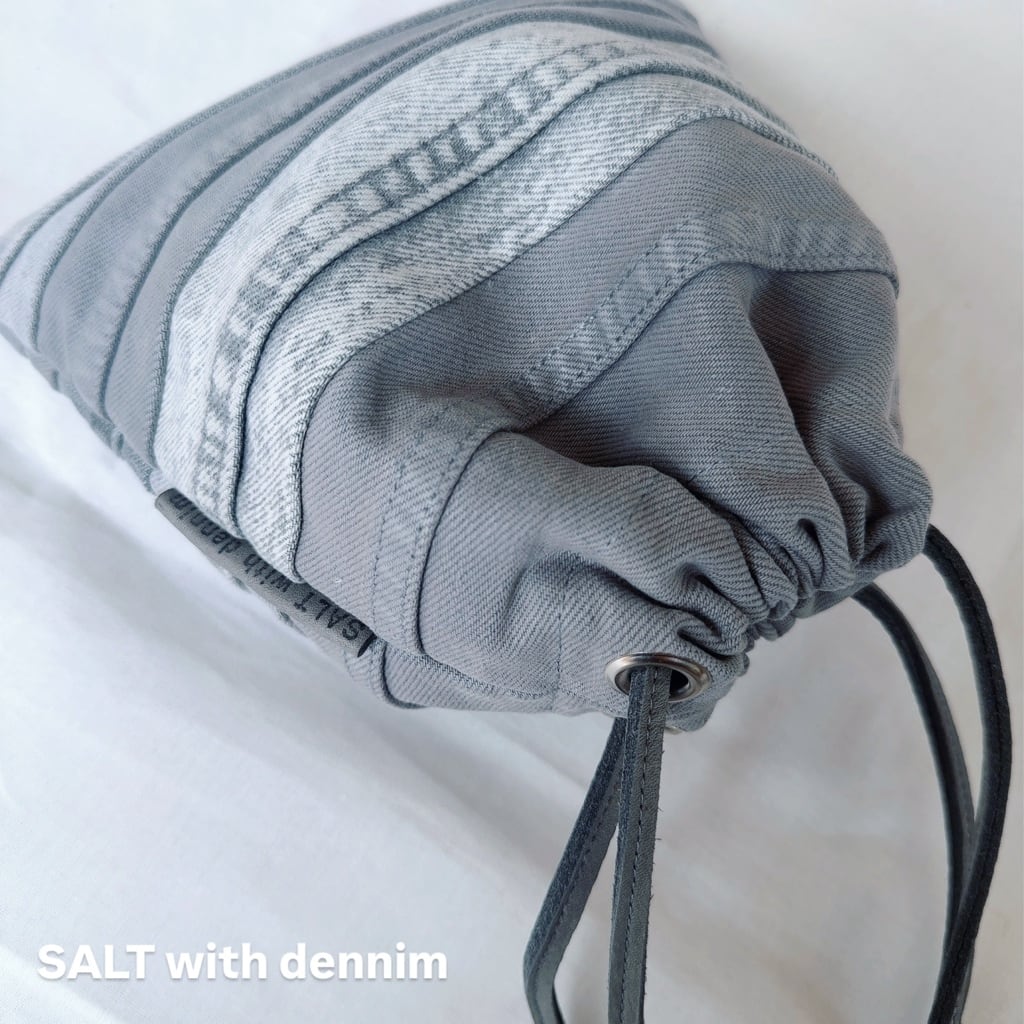 ボーダー巾着mini No.6696