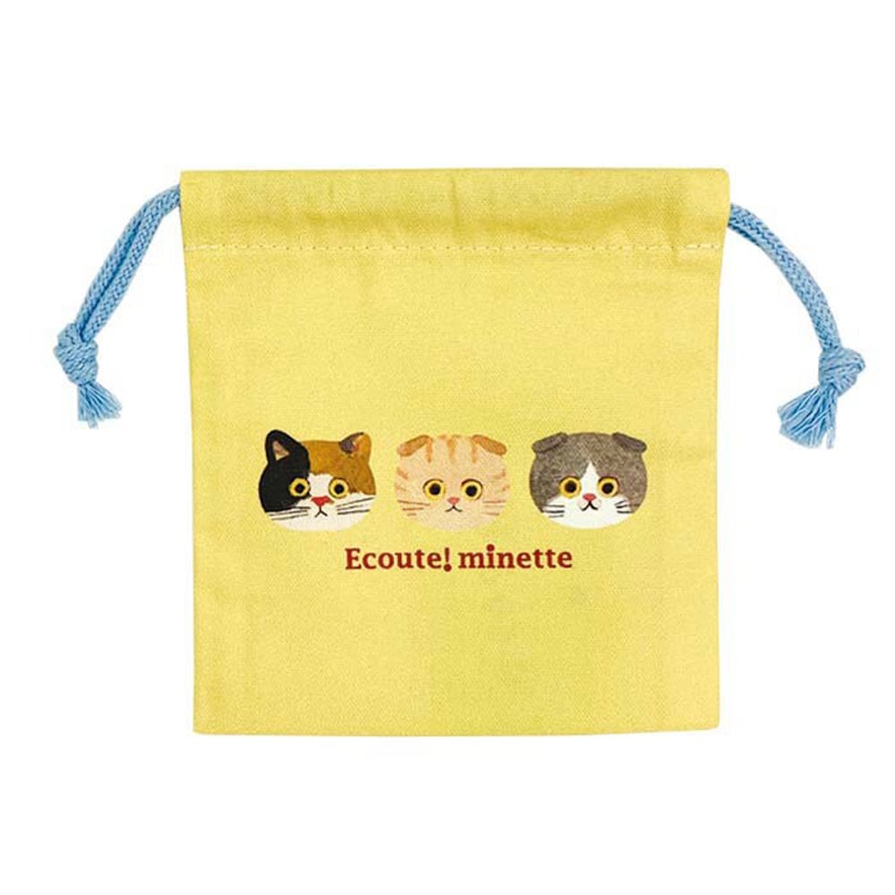 猫巾着袋(エクートミネット巾着)スコテッシュちゃとら | マスノヤ衣料