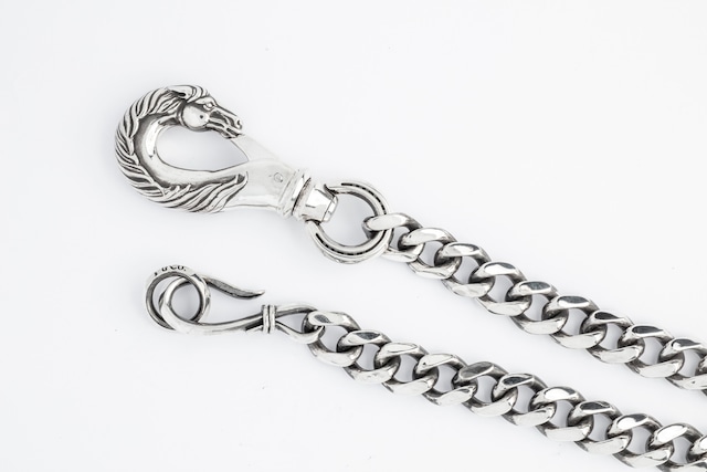 HORSE WALLET CHAIN SILVER (HORSEXHOOK)