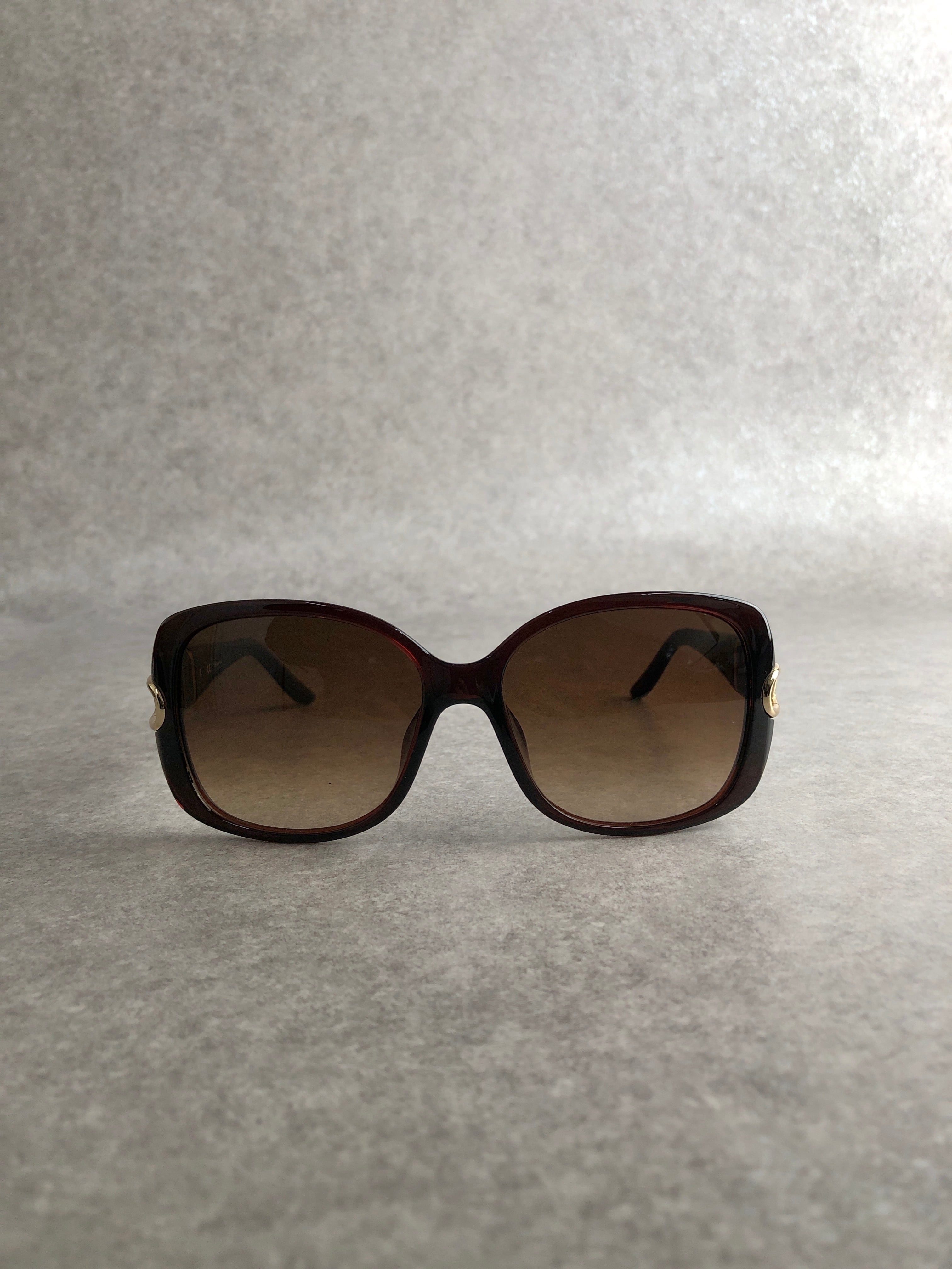 LOEWE ロエベ サングラス ブラウン ロゴ SLW782G vintage ヴィンテージ