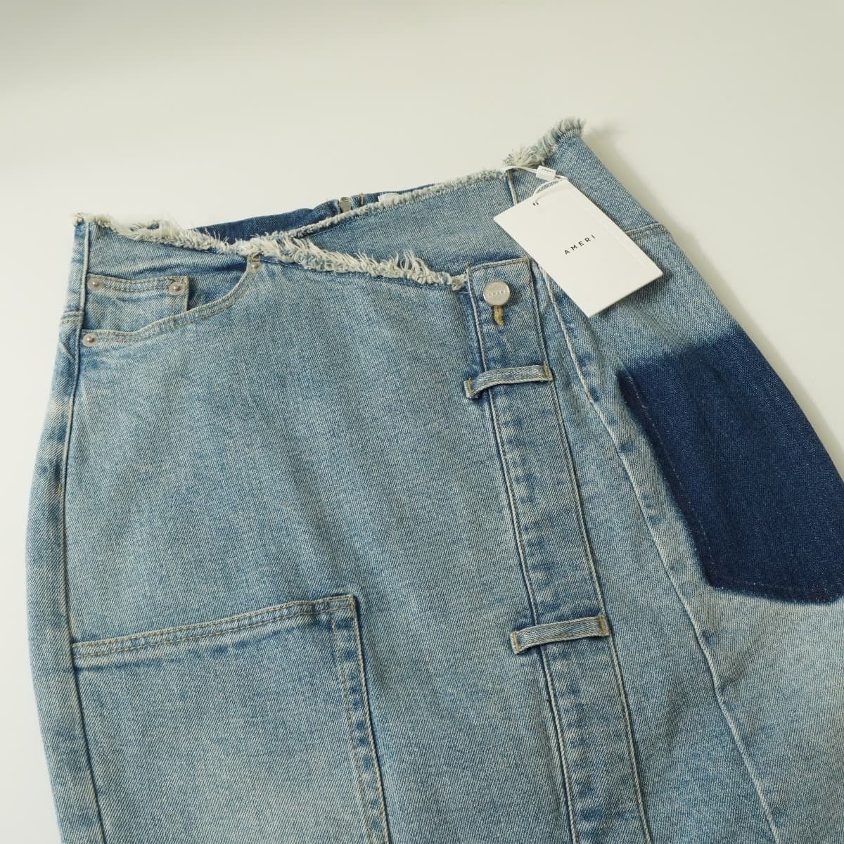 未使用 AMERI アメリ REMAKE DENIM SKIRT リメイク デニム スカート  