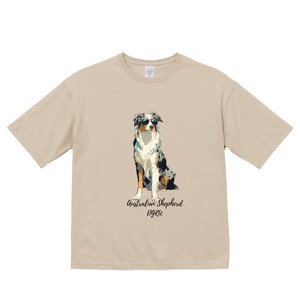 オーストラリアン・シェパード　ビックシルエットTシャツ