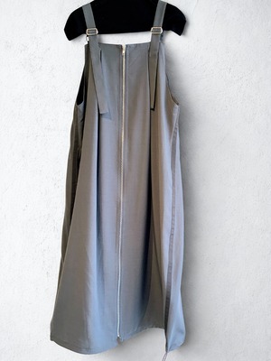 ジップジャンパードレス チャコールグレー