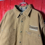 Carhartt ダック生地 ワークシャツ 企業モノ 裏地ネル チェックライニング ベージュ カーハート