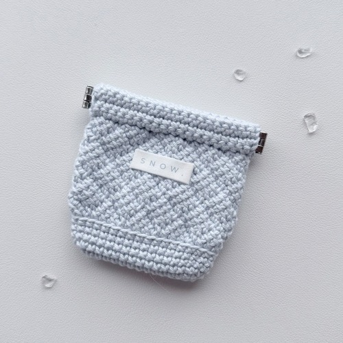 Snap Pouch〈 SNOW. Blue 〉