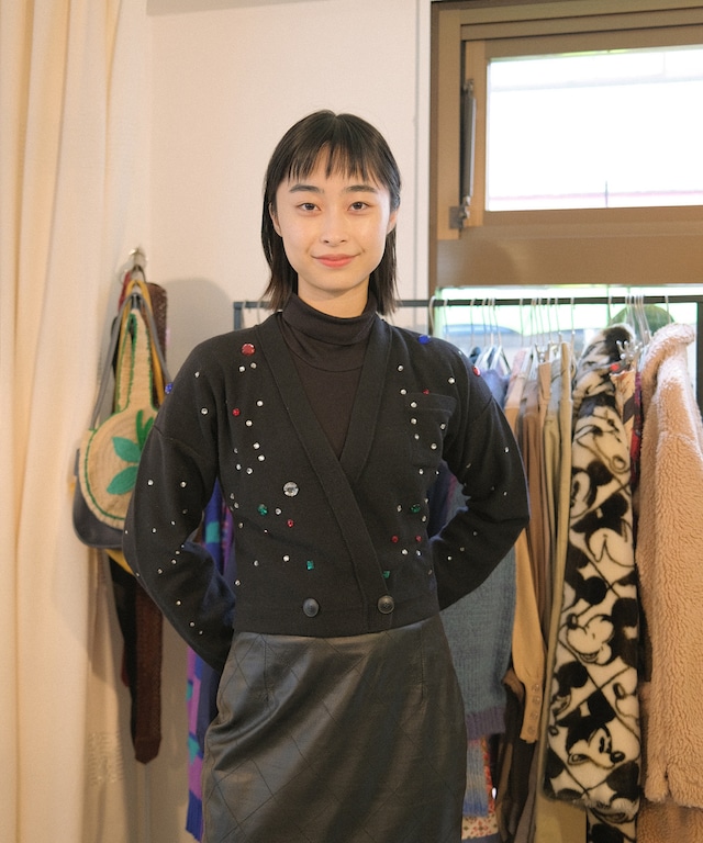 【送料無料】”SONIA RYKIEL”bijou cardigan MADE IN ITALY