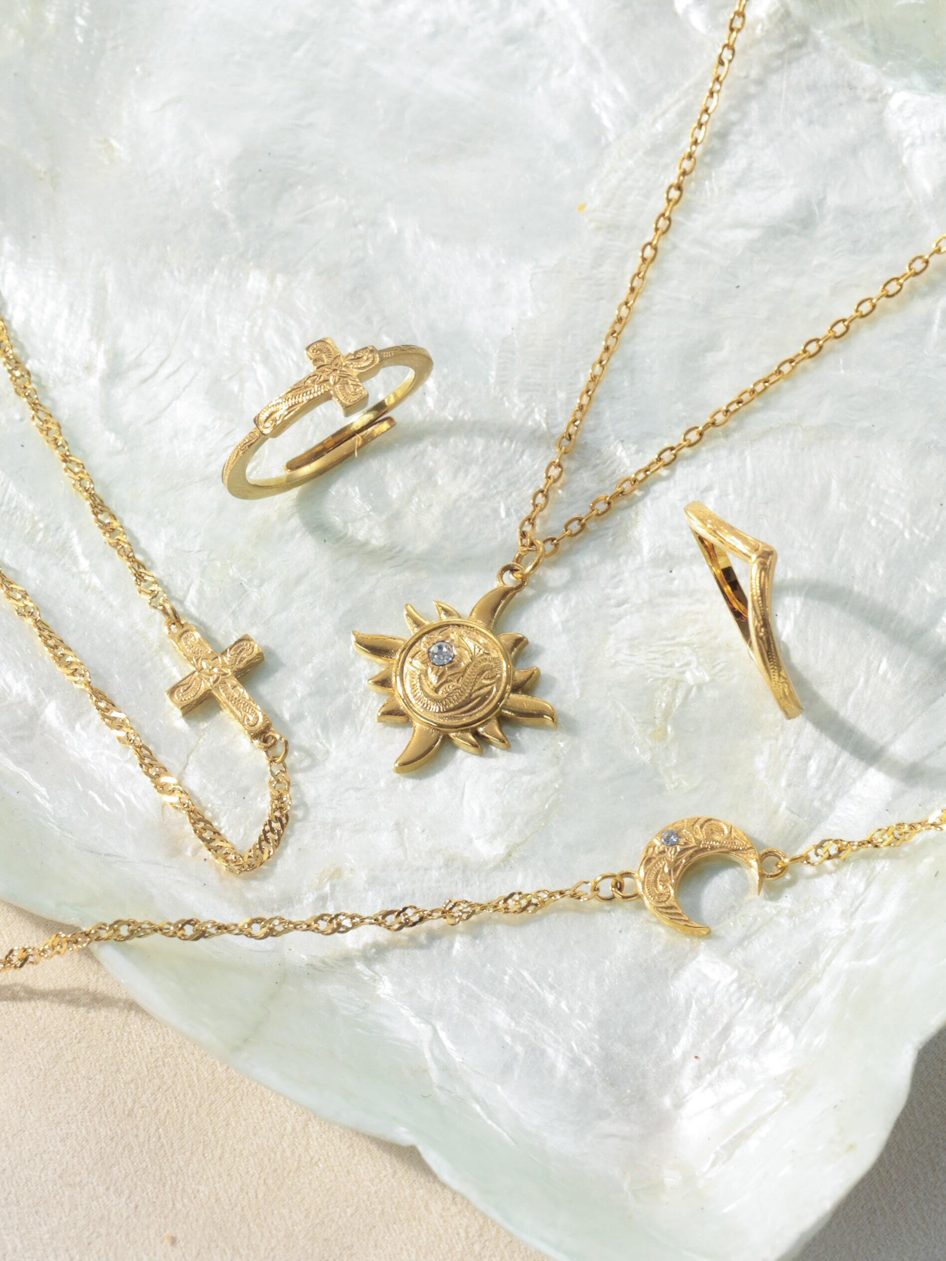 316L hawaiian sun necklace #n50 | rani