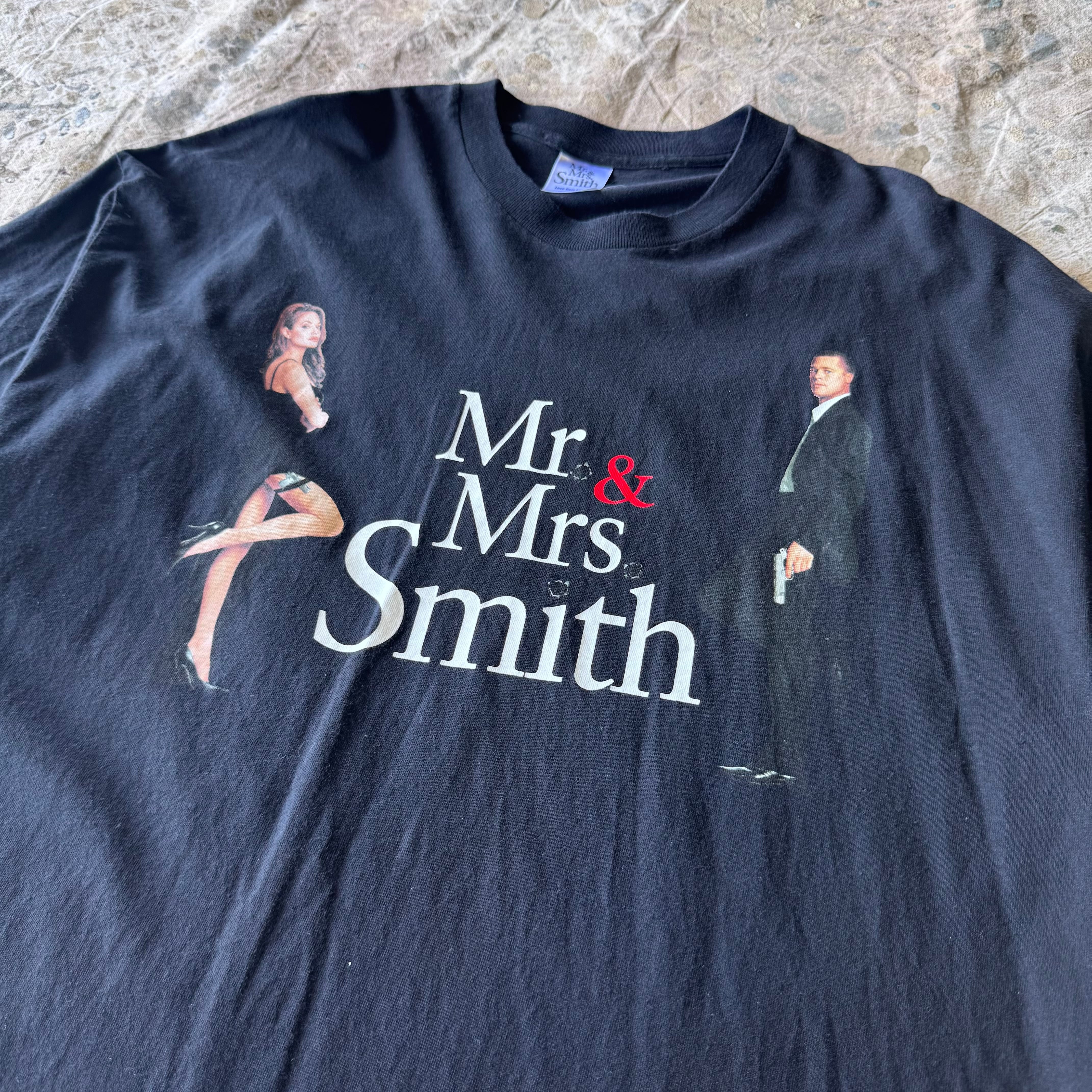 最終値下【00s】Mr.&Mrs.Smith プロモ Tシャツ 映画 XL 00s Mr.&Mrs Smith 映画Tシャツ ムービーT ブラック XL | 古着屋 savvy