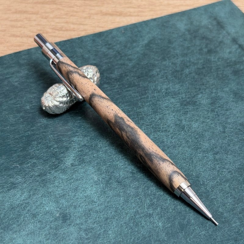 04963 黒柿孔雀杢 上杢 DM-1 シャープペンシル 0.5mm | クラフト工房