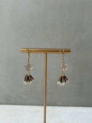 【天然石】針水晶/ピアス.イヤリング