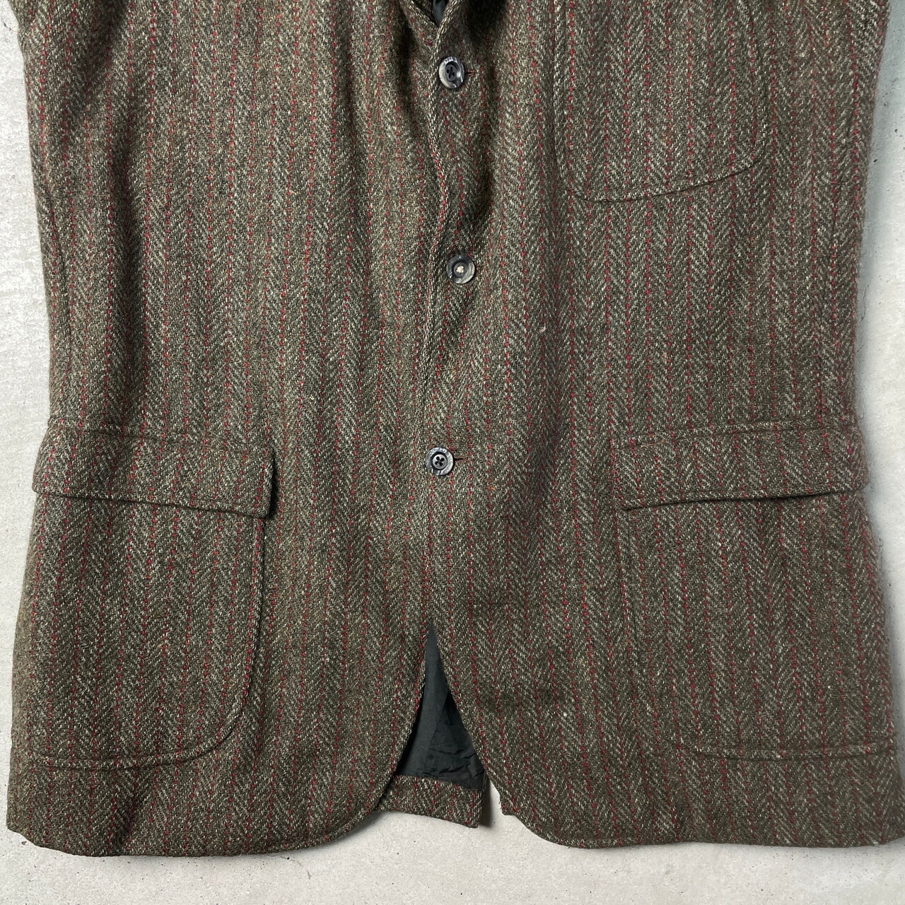 60年代 HARRIS TWEED ハリスツイード ウールテーラードジャケット 