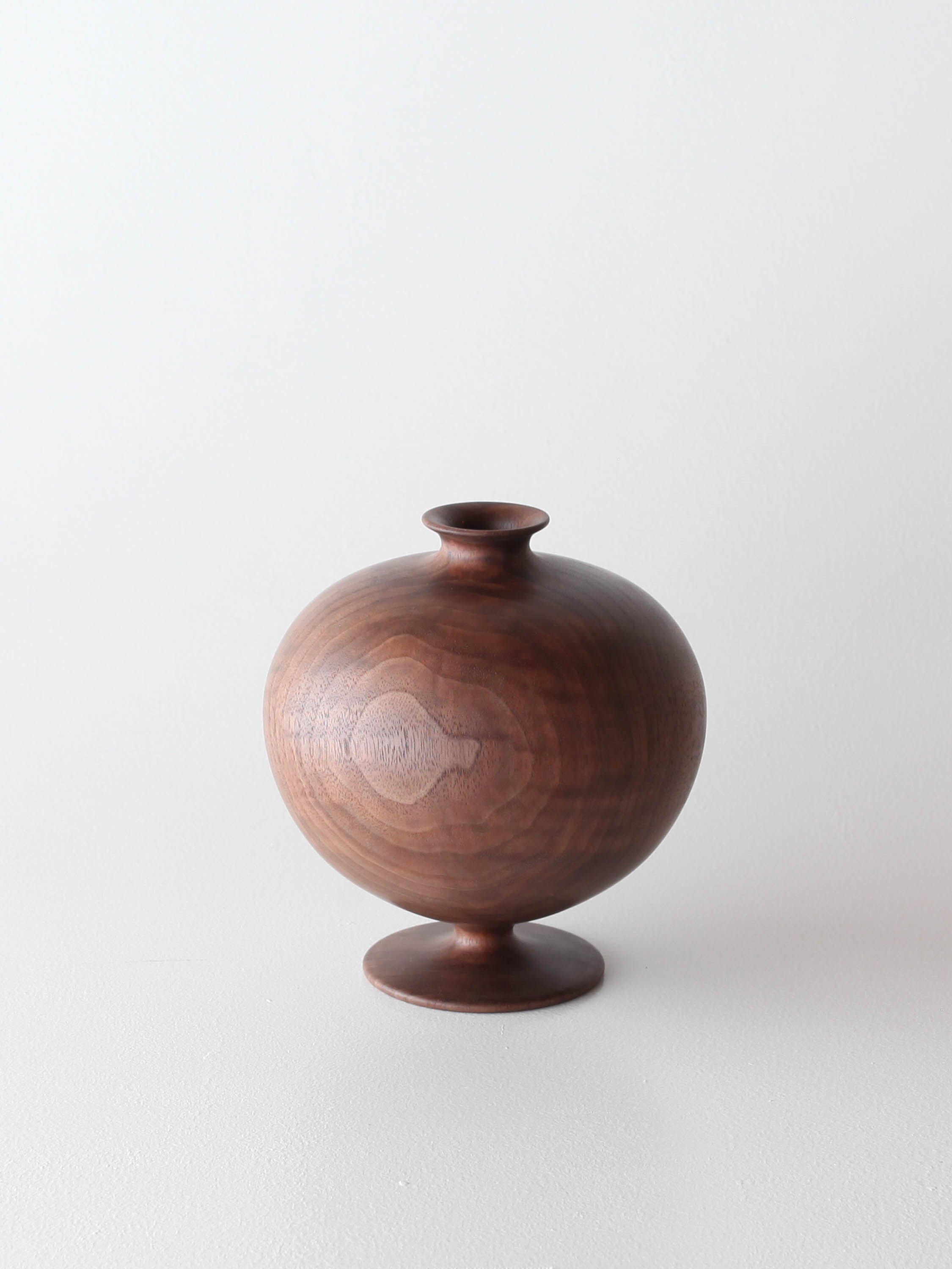 市川岳人 Takehito Ichikawa |DV24 ドライフラワーベース ウォールナット