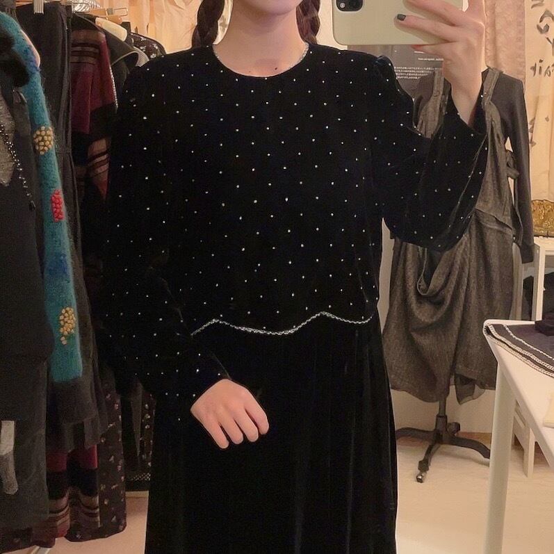 spangle lame lace velours one-piece