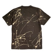 【tshirts188】M size bleached T-SHIRTS black